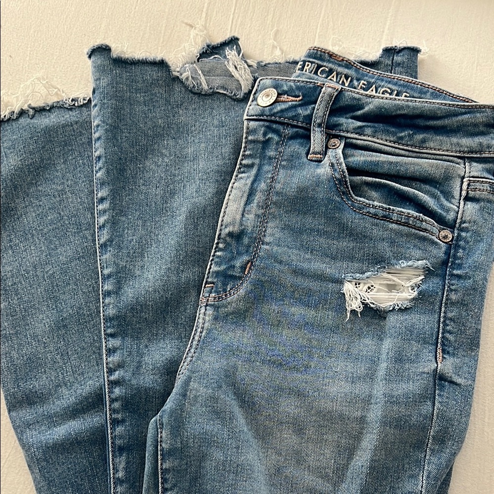 American Eagle High Rise Flare Jeans- Ne(X)t Level Stretch